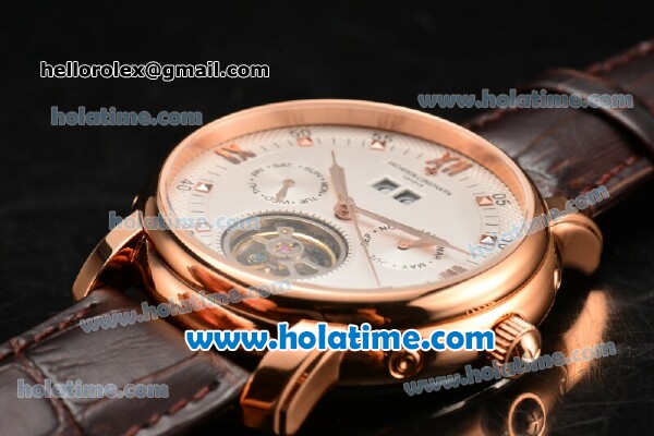 Vacheron Constantin Malte Asia Automatic Rose Gold Case with White Dial and Roman Numeral Markers - Click Image to Close